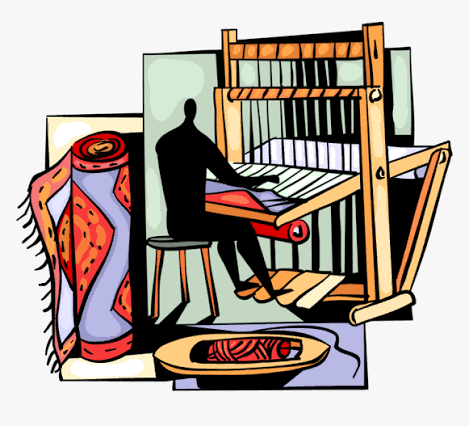 Handloom artisan at work
